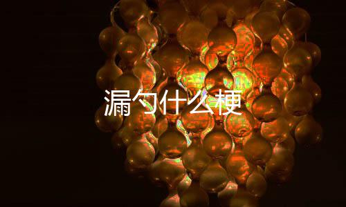 漏勺梗什么